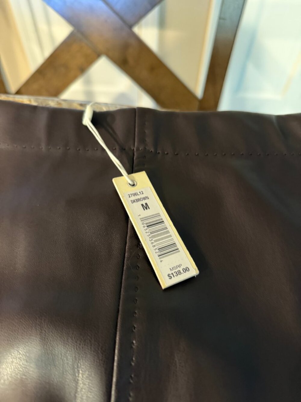 Max Studion Brown Ankle length (imitation leather) skirt - Picture 2 of 2